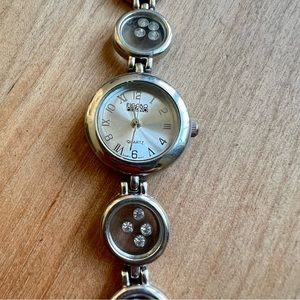 Figaro Milano ladies silver tone bracelet watch NEW BATTERY